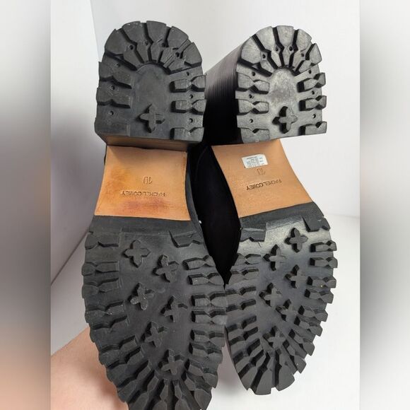 Rachel Comey Rollick Black Suede Lace-Up Combat Block Heel Boots Womens 10 - Picture 9 of 10